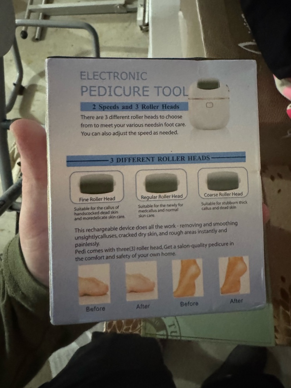 Electronic Pedicure Tool - White